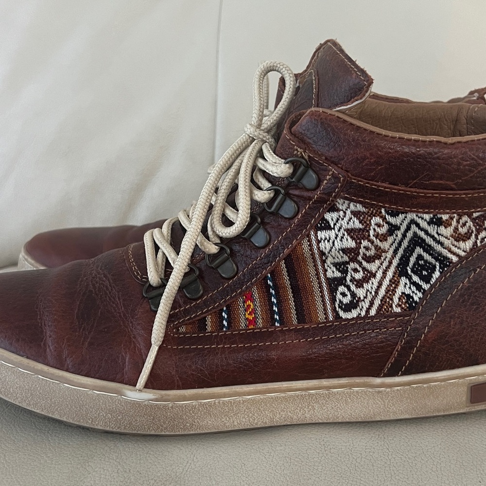 INKKAS Brown Leather Camping Boot, Men’s, Size 13 Leather